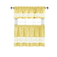 thumbnail image 3 of Achim Live, Love, Laugh Window Curtain Tier Pair and Valance Set - 58x24 - Yellow, 3 of 6