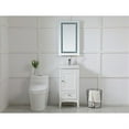thumbnail image 2 of Helios 18in x 30in Hardwired LED mirror with touch sensor and color changing temperature 3000K/4200K/6400K, 2 of 5
