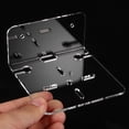 thumbnail image 3 of CTIRCHIU 3Pcs Acrylic Floating Speaker Shelves Security Camera Wall Mount Bracket Transparent for Homeowners, 3 of 8