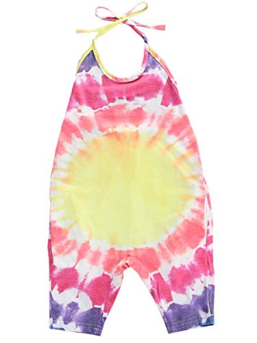 tie dye cotton romper