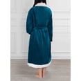thumbnail image 2 of Premium Womens Sherpa Fleece Robe | Luxurious Soft, Warm, Plush Bathrobe, 2 of 7