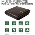 thumbnail image 3 of Waterproof Tarp 8'x 10' Multi Purpose Tarpaulin Poly Tarp Cover Weather Proof, Rip and Tear Resistant, 3 of 6