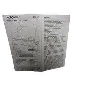 NexxTech World Illuminious Map Desktop LCD Clock
