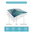 thumbnail image 5 of Teal Blue Marble Twin Size Down Alternative Comforter, Lightweight Comforter Quilt Bedding Set with Pillow Shams Abstract Artwork Aesthetic All Seasons Bed Comforter Duvet Insert 68"x86", 5 of 7