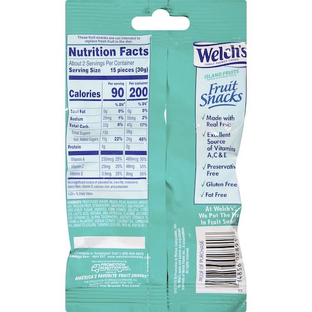 Welch's Island Fruit Mix Fruit Snack, 2.25 oz - Case of 48