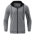 thumbnail image 3 of MSJUHEG Zip Up Hoodie Men Hoodies For Men Men'S Slim Casual Cardigan Top Zipper Sports Hooded Sweater Cotton Mens Hoodies, Mens Hoodie Gray Xxl, 3 of 6