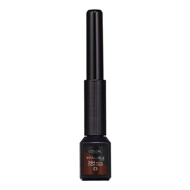 Delineador para ojos L'Oréal Infallible Grip matte liquid liner marrón 3.3 ml