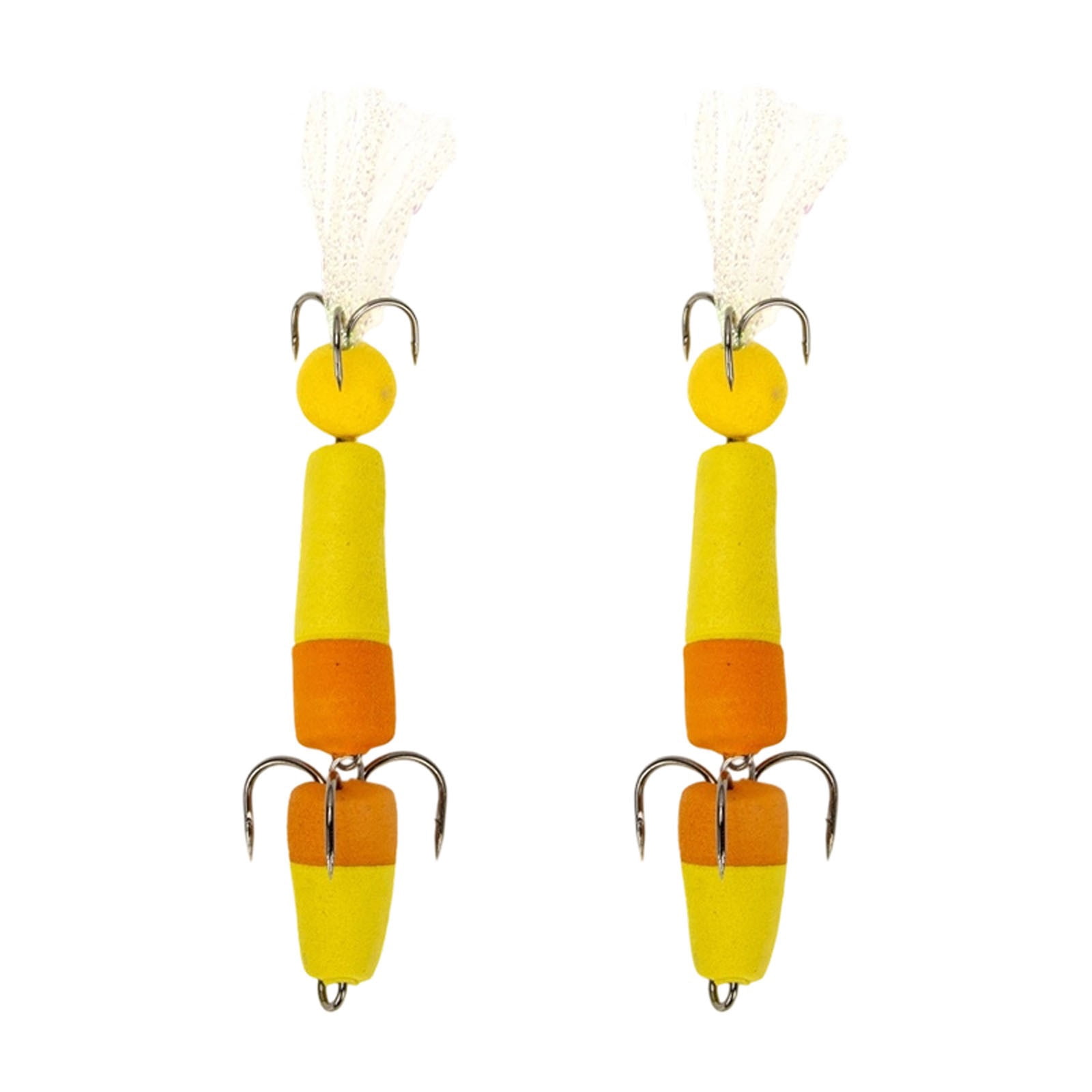 Comal 2.25in Pear Slip Stick Fishing Float Red & White 2 Pack for