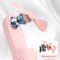 thumbnail image 2 of Ventilador plegable de banco de carga Mini ventilador de mano multifunción para viajes (rosa), 2 of 8