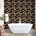 thumbnail image 4 of Ambesonne, Botanical Themed Peel & Stick Wallpaper for Home, Tulip Pattern Art, 13"x100", Charcoal Grey Pale Pink, 4 of 5