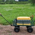 thumbnail image 6 of Garden Dump Cart - Large Capacity, Removable, Sturdy, Green, Outdoor Use, 6 of 7