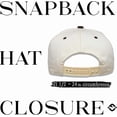thumbnail image 4 of Funky Junque Trucker Hat – Vintage Two-Tone Snapback Baseball Cap with Embroidered Design - Rowdy (Upside Down) - Beige/Brown, 4 of 6