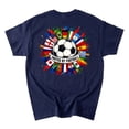 thumbnail image 3 of International Soccer T-shirt, 2026 World Flags Football Tee, USA Canada Mexico Fan Gift, Front & Back Print, 3 of 4