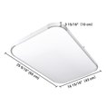 thumbnail image 6 of DELight Dimmable LED 48W Aluminum Flush Mount Ceiling Light Rectangle 25.6"x17" w/ Remote Control 3000k-6500k 6240lm 110V, 6 of 8