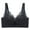 Black, variant on Women's Full Coverage Wireless Lace Bra Comfortable Breathable Support Large Bust Reduction Adjustable Side Spillage Control