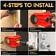 thumbnail image 4 of Kit de Instalación de Cerradura de Puerta, Plantilla para Cerradura de Puerta de Metal o Madera, Kit de de para una Fácil Instalación de la Cerradura (Rojo), 4 of 5