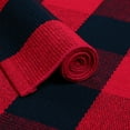 thumbnail image 5 of PiccoCasa Cotton Plaid Area Rug Checkered Rug for Porch, Red Black 35"x24", 5 of 6