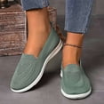 thumbnail image 5 of oqasdz Women Casual Shoes Plus Size Slip On Close Toe Mesh Breathable Flat Bottom Walking Shoes Solid Color Comfort Trendy Versatile Summer Outdoor, 5 of 7