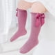 thumbnail image 2 of 5 pares de calcetines hasta la rodilla para bebé, calcetines largos para niño pequeño, calcetines hasta la rodilla con volantes y lazo para niña, medias de tubo de algodón, calcetines de ves, 2 of 5