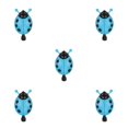 thumbnail image 2 of Soidarity Campana de bicicleta de plástico de dibujos animados bicicleta anillo alarmante forma de insecto manillar campana pequeña, azul Azul 5Conjunto, 2 of 6