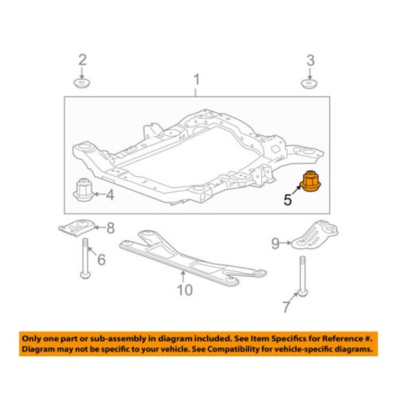GM OEM Front Suspension-Engine Cradle Lower Insulator 25944112