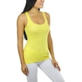 thumbnail image 3 of ToBeInStyle Womens Essential Ribbed Racerback Versatile Layering Cotton Blend Tank Top, 3 of 5
