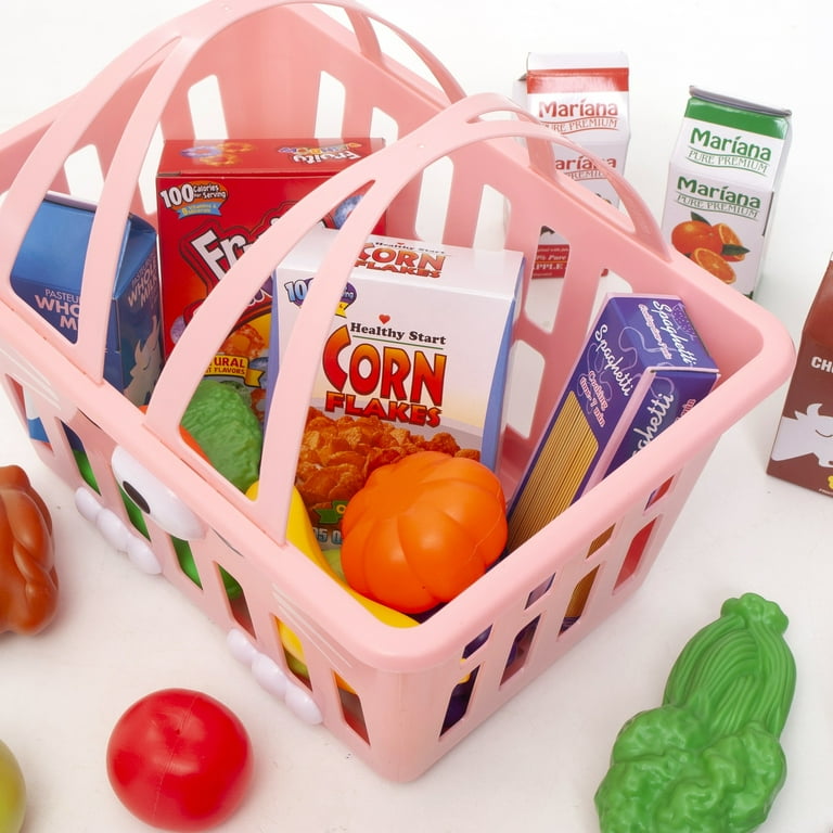 Zoo Troop: Kitty Basket - Pink Cat Basket Playset With 16 Pcs Of