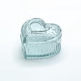 thumbnail image 3 of FacoFaco Heart Shape Glass Jewelry Box Jewelry Organizer for Women Girls , Light-Green, 3 of 7