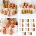 thumbnail image 2 of Monk Pattern Silicone Molds Making Supplies Monk Silicone Soap Mould Crafting Molds for Hand-Making, 2 of 4