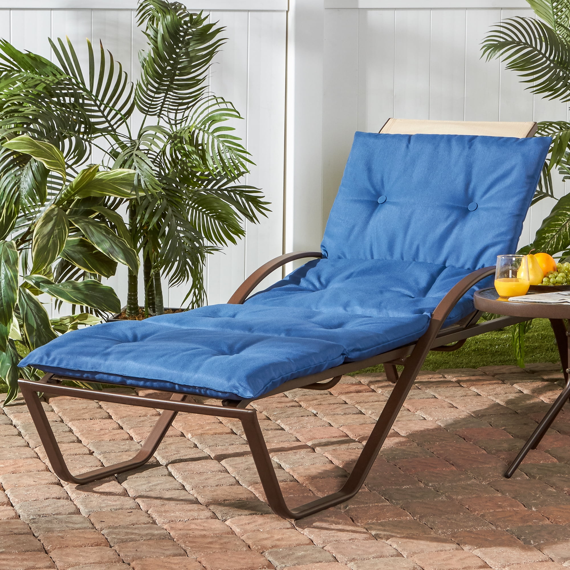 Greendale Home Fashions Outdoor Lightweight Marine Blue Chaise Lounge