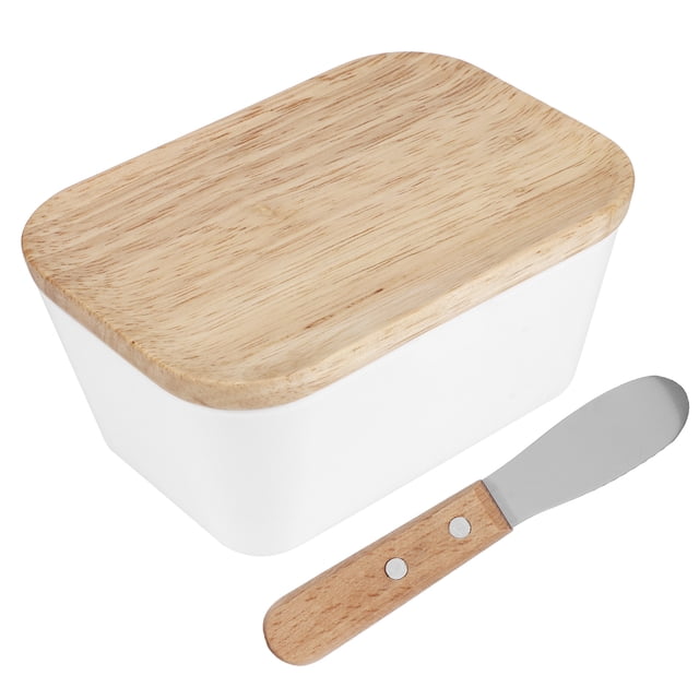 Recipiente multifuncional para mantequilla con cuchillo untador, accesorios de cocina (250 ml para 250 g de mantequilla)