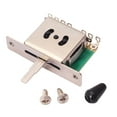 thumbnail image 2 of Esquirla Guitar Switch, Metal Pickup Toggle Switch with Black Tip Replacement Part, 2 of 8