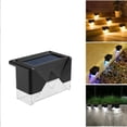 thumbnail image 3 of Inteprter Paquete de 4 luces solares impermeables para caminos, patio, calle, paisaje, lámpara recargable, herramienta de iluminación para jardín y Iluminación y accesorios Luz blanca Inteprter HA065119-01, 3 of 6