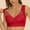 Red, variant on Homenesgenics Bras for Women Plus Size Fashion Woman's Lace Beauty Back Solid Strap Wrap Plus Size Bra underwear
