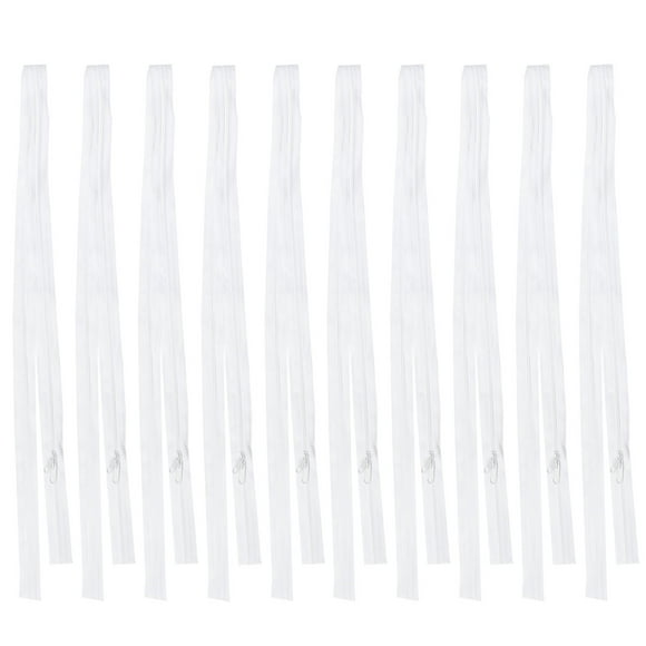 10 piezas de funda de edredón de nailon con cremallera, bolsa de equipaje suave, cremallera resistente para tienda de campaña, cremallera larga multiusos para tienda en casa (cremallera de edredón bl