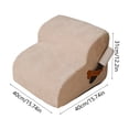 thumbnail image 3 of Non Slide Pet Stairs for Dogs Cats, Portable Dog Ramp for Bed Couch Sofa, High Density Foam Pet Ladder for Small Senior Pet, 3 of 6