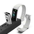 thumbnail image 3 of Runmifit Bracelet Intelligent Bracelet de Fréquence Cardiaque Bracelet Intelligent Étanche Bracelet de Pression Étanche Bracelet de Température Corporelle, Gris Clair, 3 of 9