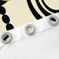 thumbnail image 5 of YST Vintage Old Fashion Curtains & Drapes Black Brown Beige Curtains, Abstract Aesthetic Blackout Curtains Geometric Spiral Circle Living Room Curtains, Hippie Minimalism Window Curtains, 5 of 6