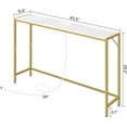 thumbnail image 3 of Console Table, Narrow Sofa Table, 43.3” Entrance Table with Power Station, Behind Couch Table, Simple Style, for Living Room, Hallway, Entryway, Foyer, 3 of 8