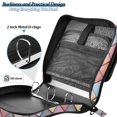 thumbnail image 4 of FORMRS Zipper Binder with Shoulder Strap 2-inch Ring 500 Sheet Capacity File Bag, Pink Shimmering Pattern, 4 of 5
