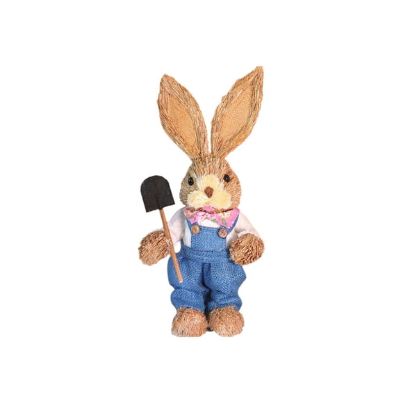 IumwxzEaster Bunny DIY Ornament Handmade Set Family Craft Kit Kids Parent Child Activity DIY Home Decor Holiday Gift Versatile Material Complete Accessories 1pc
