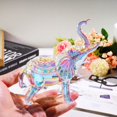 thumbnail image 4 of Figura de elefante de cristal YWHL linda para decoración del hogar, 4 of 7