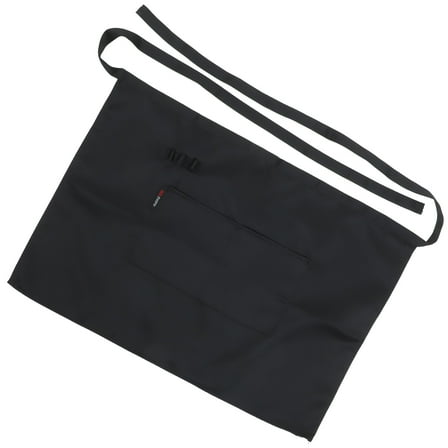 HAMPPLIES Server Apron Women Easy To Clean Black 1Pack 25.2X15.7In