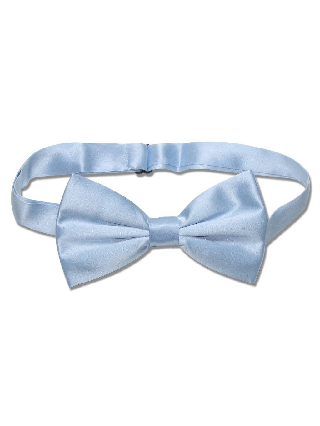 DQT Knit Knitted Plain Solid Baby Blue Classic Mens Pre-Tied Bow Tie 