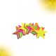 thumbnail image 5 of EeaseMX 1 guirnalda de papel fluorescente con forma de estrella redonda, colgante decorativo para casa, bar, boda, fiesta de cumpleaños (forma de estrella, aproximadamente 40 estrellas), 5 of 7