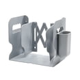thumbnail image 2 of Bookend Adjustable Desktop Book Storage Holder Plastic Foldable Pen Plastic Bookend Organizer; Desktop Stationery Organizer, Gray, 2 of 9