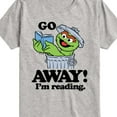 thumbnail image 3 of Sesame Street - Oscar Go Away Im Reading - Toddler and Youth Short Sleeve Graphic T-Shirt, 3 of 5