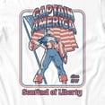 thumbnail image 3 of Marvel Comics Retro Men's Captain America Sentinel Of Libery Since 1941 T Shirt (White, S-XXL), 3 of 4