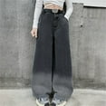 thumbnail image 5 of KAUOD Girls Wide Leg Jeans Girls Baggy Jeans Distressed Elastic Waist Denim Pants Y2K Vintage Baggy Pants Streetwear Loose Fit, 5 of 6