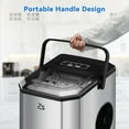 thumbnail image 5 of DSstyles Countertop Ice Maker, 26 lbs in 24 Hours, 9 Bullet Ice Cubes Ready in 6 Mins, Portable Ice Machine with Handle, 2 Sizes Ice Cubes, with Iceand Basket for Home/Kitchen/Bar/RV, 5 of 9